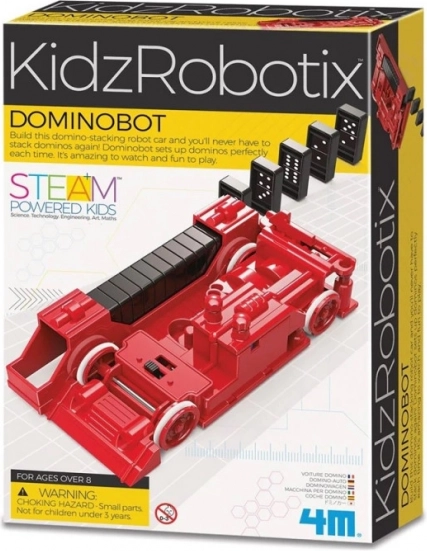 Edukacyjny zestaw Dominobot – robot do układania domina