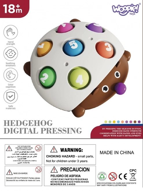 Jeż Pop-it z cyframi WOOPIE Fidget Toys