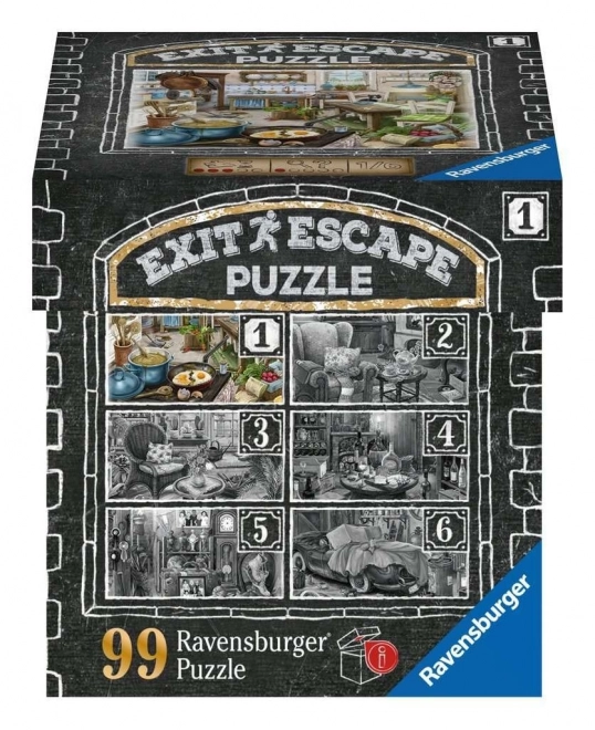 Ravensburger gra ucieczki EXIT puzzle Nawiedzony Dwór: W salonie 99 elementów