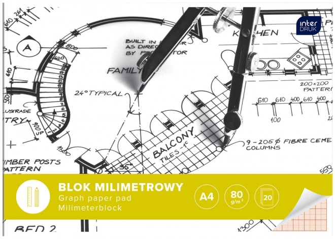 Milimetrowy blok A4 - 20 arkuszy