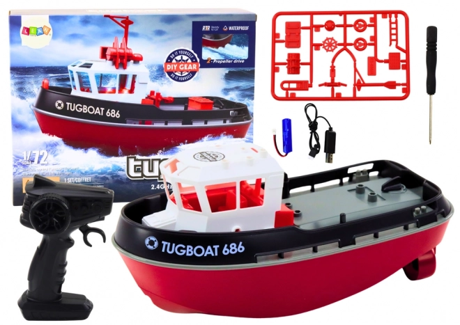 Zdalnie sterowana łódź RC 1:72 Powerboat 35km/h