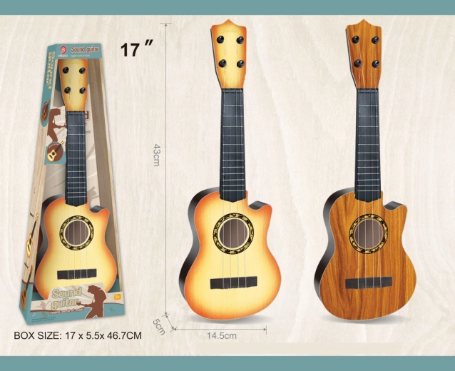 Dziecięca plastikowa gitara z 4 strunami