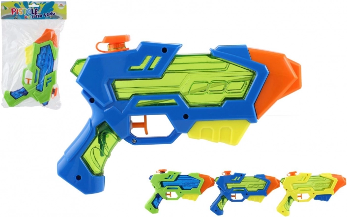 Plastowy pistolet na wodę 22 cm – 3 kolory