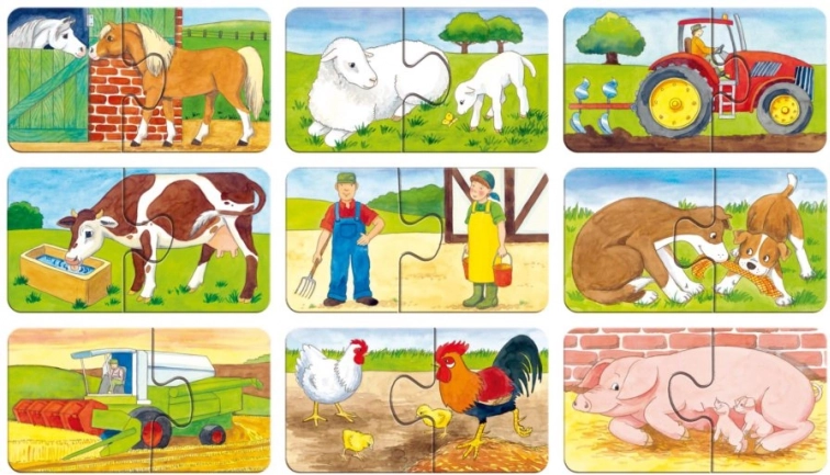 Zabawkowa farma: zwierzątka i maszyny