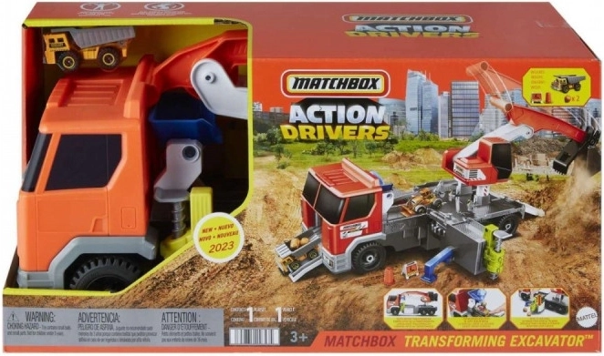 Funkcjonalna ciężarówka i koparka