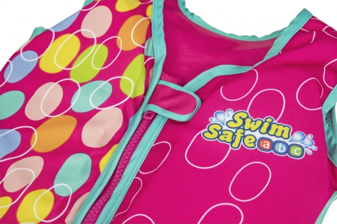 Różowa dziecięca kamizelka do pływania 56 cm Swim Safe