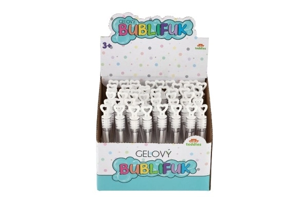 Mini bąbelki 5 ml żelowe białe ślubne 10,5cm