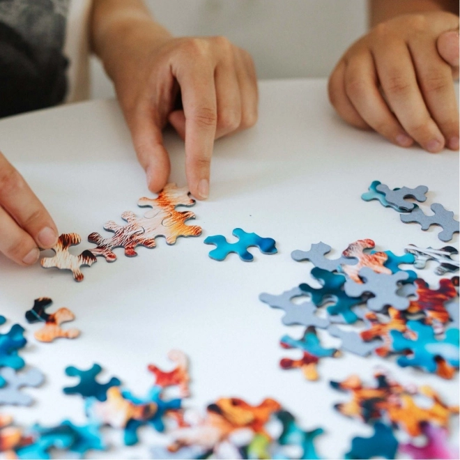 TREFL Crazy Shapes puzzle atak tygrysa 600 elementów