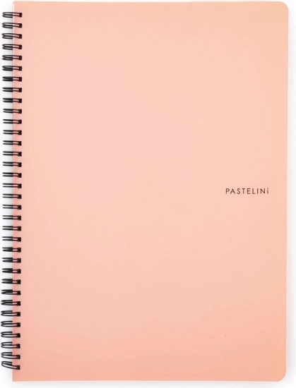 Zeszyt w kółkach A4 Pastelini w morelowym kolorze