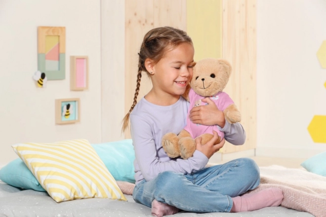 Miś BABY born, różowe ubranko