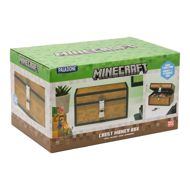 Skarbonka w stylu skrzyni Minecraft