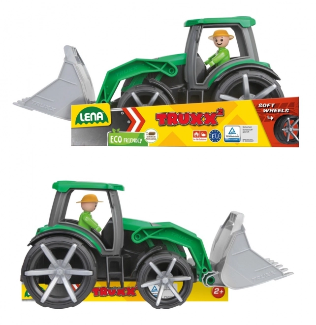 Auto Truxx 2 traktor z łopatą plastikową 32cm z figurką 24m+