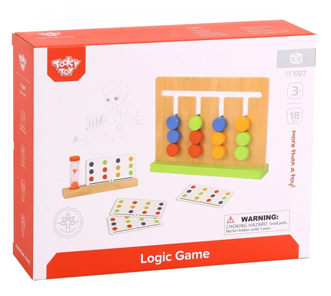 Logiczna gra układanie kolorowe TOOKY TOY