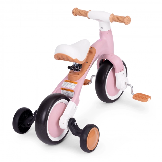 Rowerek balansowy z pedałami - treningowe boczne kółka 3w1 ECOTOYS