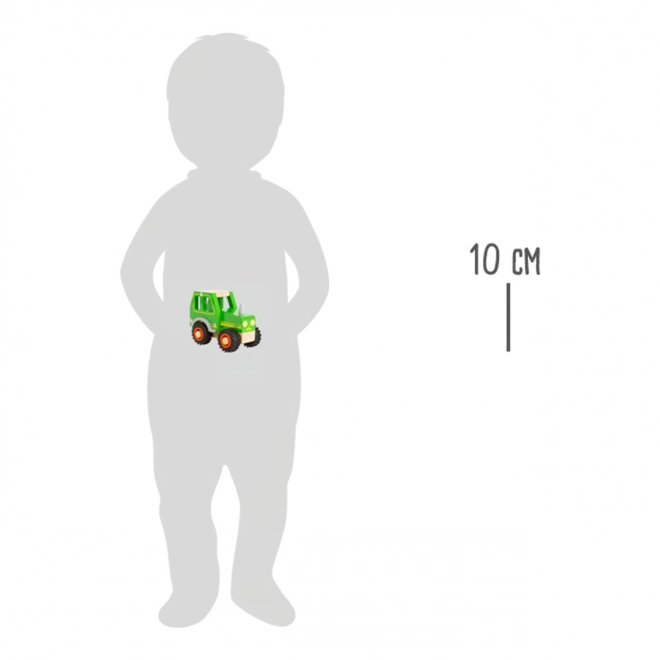 Drewniany traktor Small Foot zielony