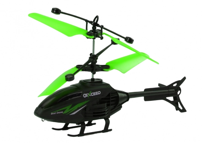 Zdalnie sterowany helikopter RC z żyroskopem – zielony