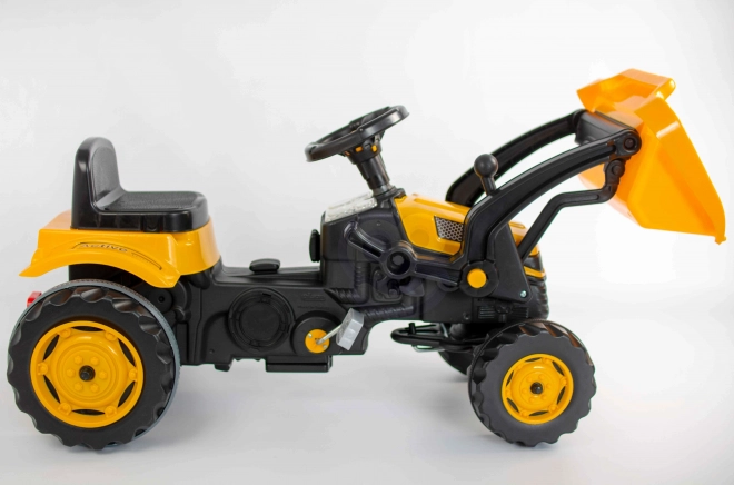 Dziecięcy traktor na pedały z przednią ładowarką