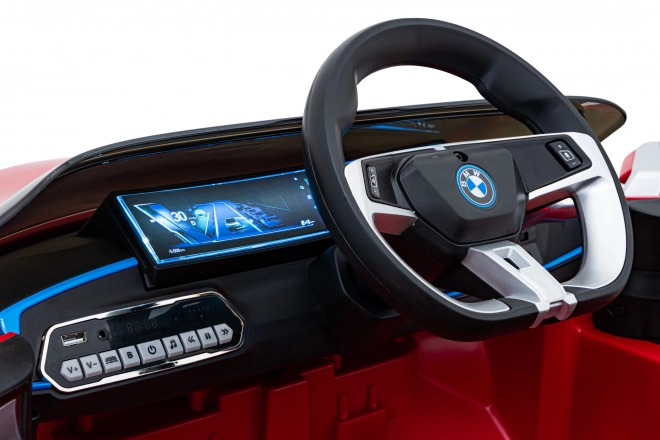 Samochód dziecięcy na baterię BMW i4 – Czerwony