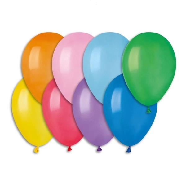 Balony do nadmuchania kolorowy mix 21 cm - 100 sztuk
