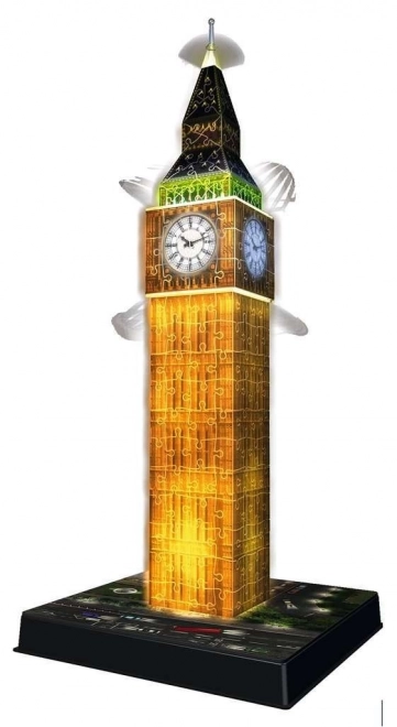Puzzle 216 kawałków 3D Big Ben Nocą