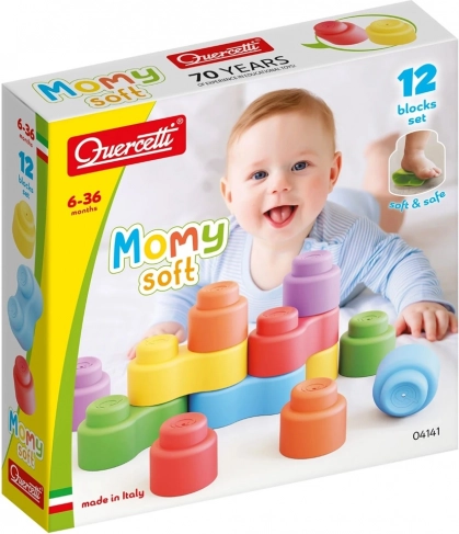 Momy Soft klocki dla maluchów 12 kształtów