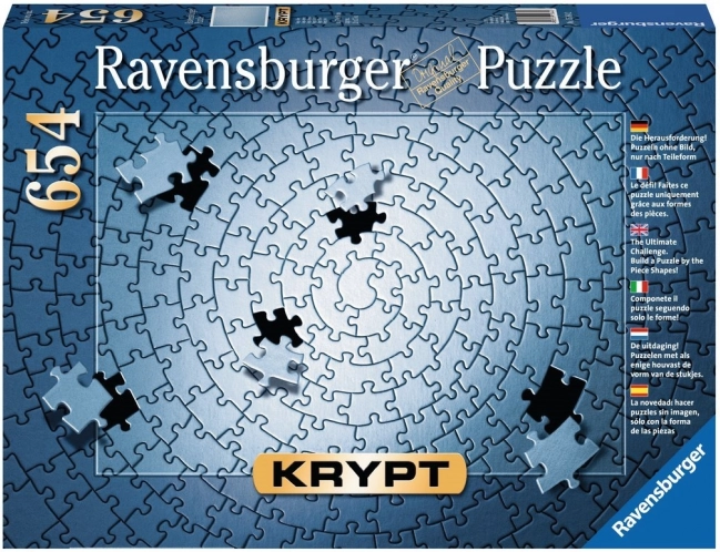 RAVENSBURGER puzzle KRYPT srebrne – 654 elementów