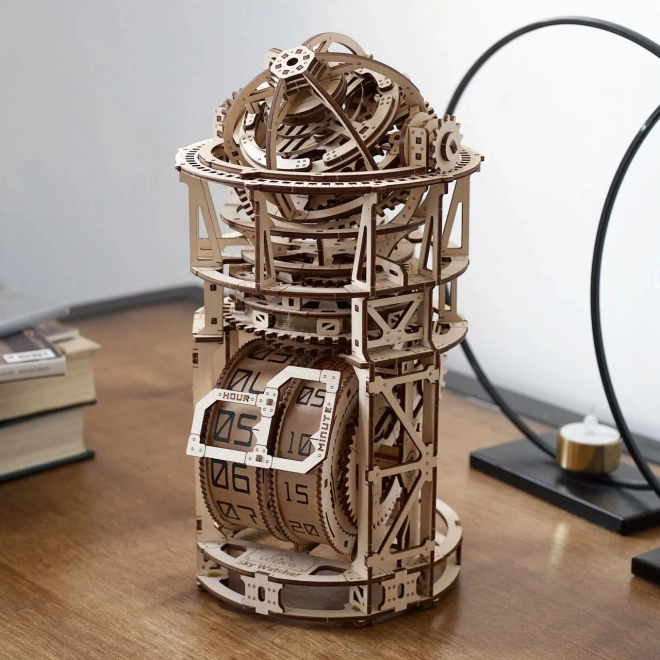 Ugears drewniany model mechaniczny mechanizmu zegarowego z tourbillonem