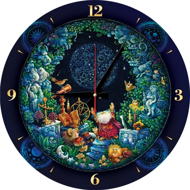 ART PUZZLE Puzzle zegar astrologia 570 elementów (z ramą)