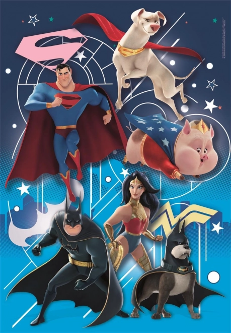 Puzzle DC Liga Super-Zwierzaków 104 elementy CLEMENTONI
