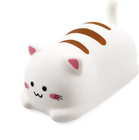 Lampka nocna POKKY Happy Kitty, silikonowa z pilotem