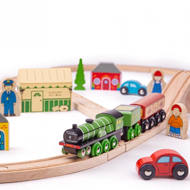 Drewniana kolejka Flying Scotsman