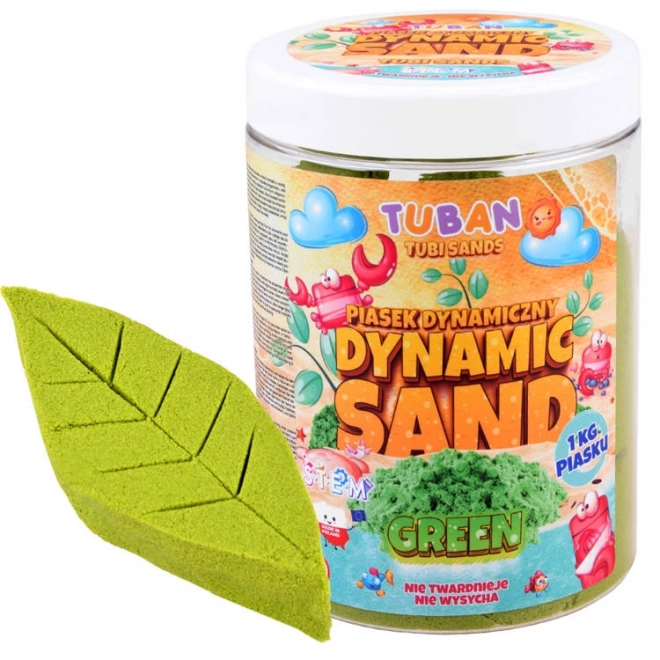 Kinetyczny piasek Tuban 1kg zielony