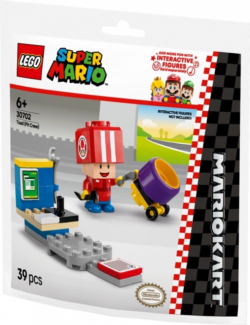 Klocki Super Mario - Toad z ekipy pit stop