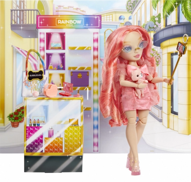 Rainbow High Nowi Przyjaciele - Modna lalka Pinkly Paige Pink