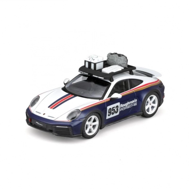 Bburago 1:24 Wyścigi - Porsche 911 Dakar - Niebieski 953 Roughroads