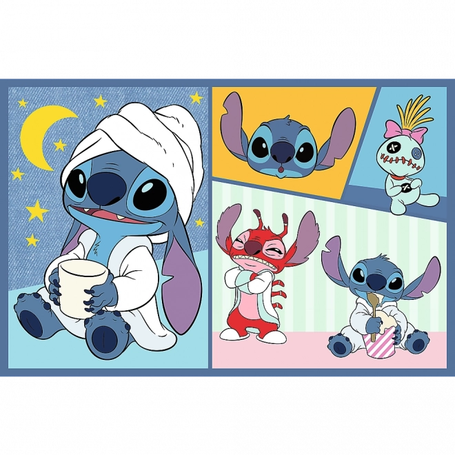 Puzzle 2x70 - Disney Lilo i Stich - Bez nudy ze Stitchem