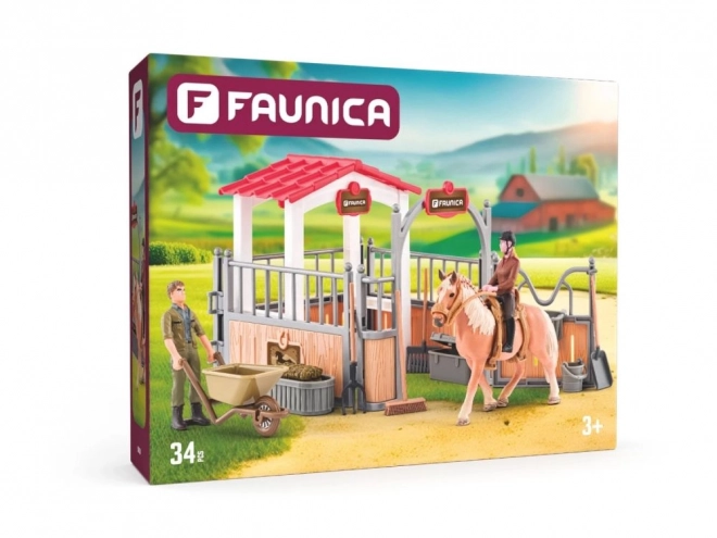 Faunica gospodarstwo ze statkiem i akcesoriami
