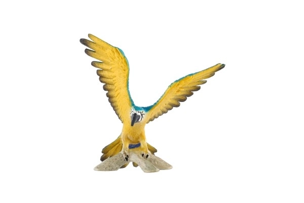 Ara ararauna plastikowy 9cm w woreczku