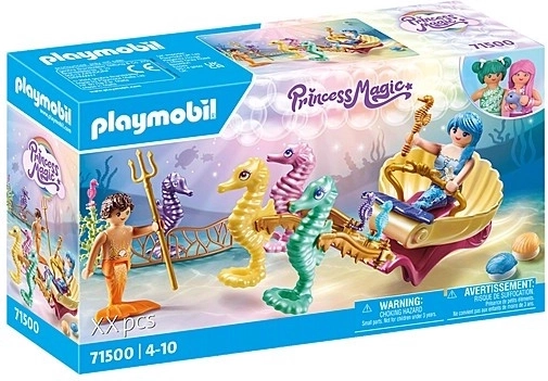 Zestaw figurek Princess Magic – Mieszkańcy podmorskiego świata z powozem ciągniętym przez koniki morskie
