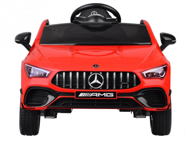 Dziecięcy samochód elektryczny Mercedes AMG CLA 45s z efektem bujania – Czerwony