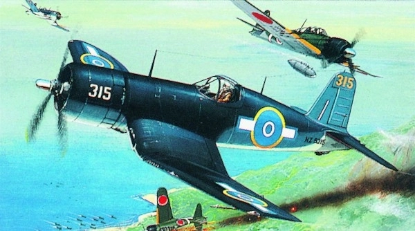 Model F4U-1 Corsair 14,1x17,3cm w pudełku 25x14,5x4,5cm