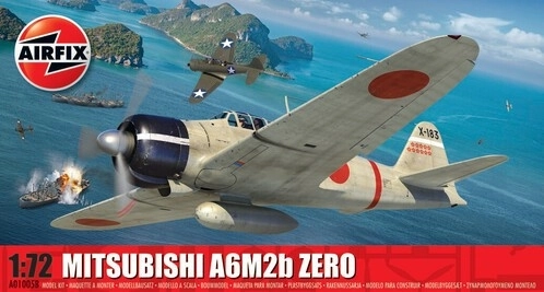 Plastikowy model Mitsubishi A6M2b Zero 1/72