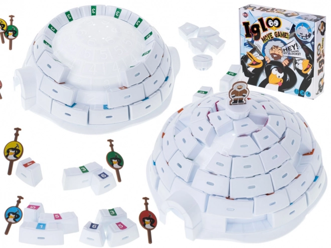 Gra planszowa buduj igloo z pingwinami