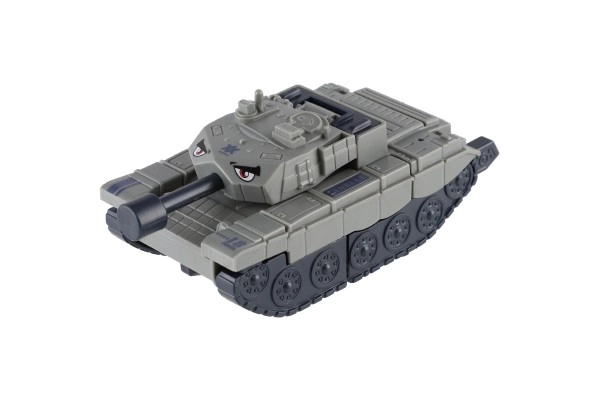 Czołg transformatorowy/robot plastikowy 14cm na bezwładnik 3 kolory