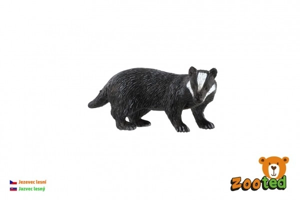 Borsuk leśny zooted plast 8cm w woreczku