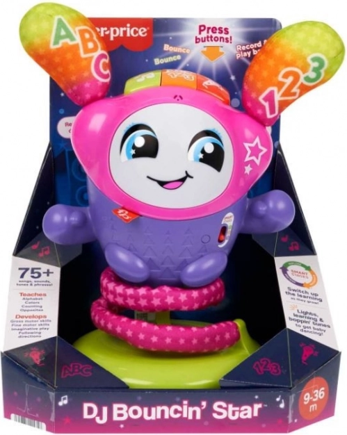 Fisher-Price DJ skacząca gwiazda – interaktywna muzyczna zabawka dla dzieci