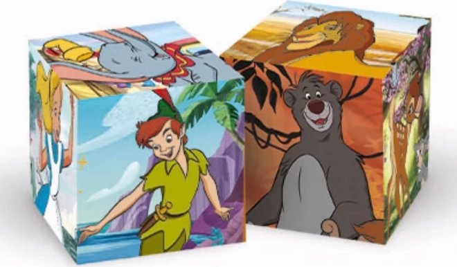 CLEMENTONI Obrazkowe kostki Disney klasyka, 6 kostek