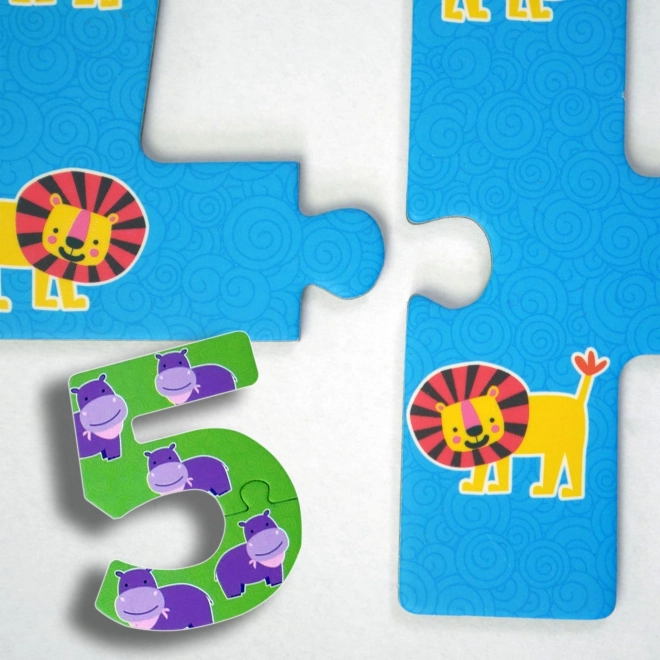 Puzzle dla najmłodszych - cyfry
