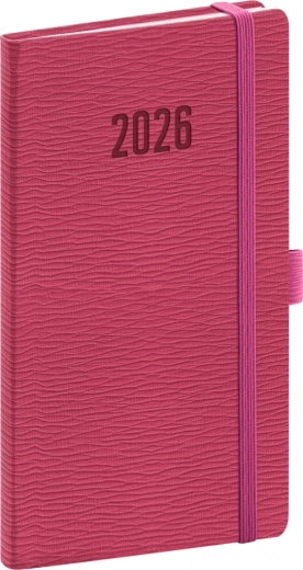 Kieszonkowy terminarz Rivoli 2026 różowy