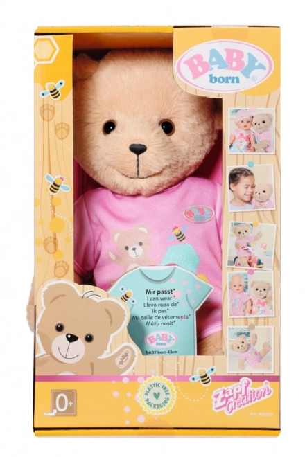 Miś BABY born, różowe ubranko